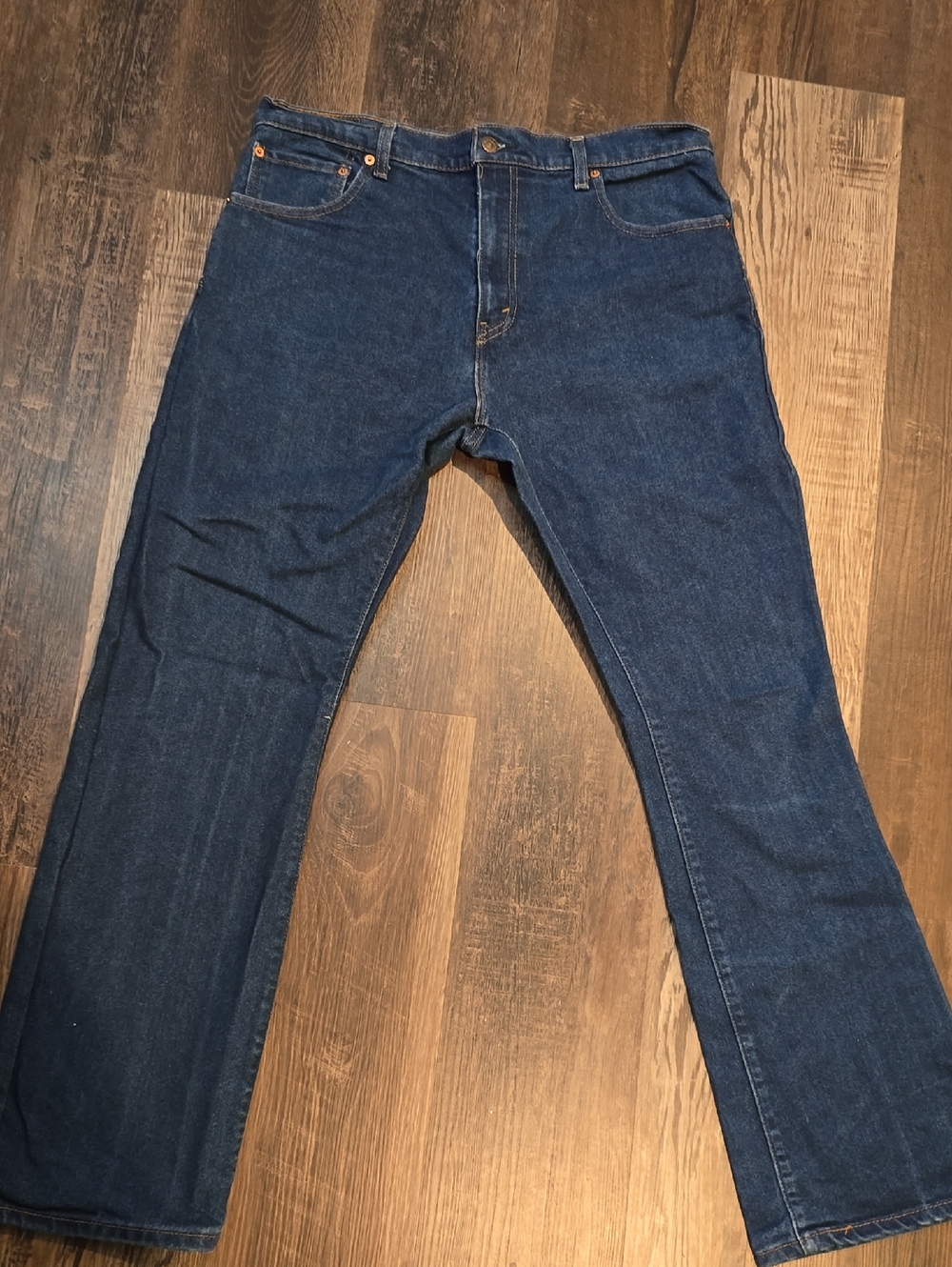 Levi's Men's Boot cut Jeans - Dark Blue Denim, levi's 517 36x34